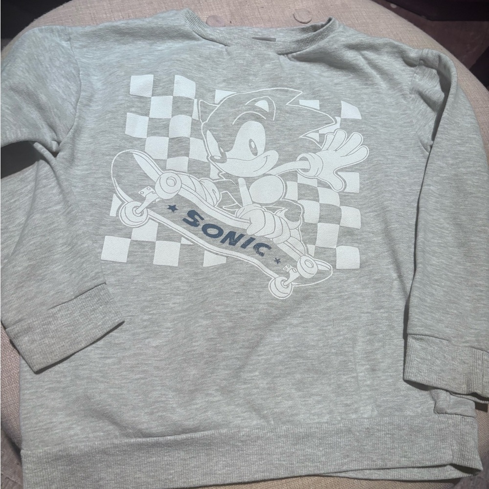 Sonic Gray Sweater for kids